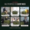 Lucky Travel Duffel Bags 65L, Gym Bag, Travel Bag & Large Duffle Bag for Men, Foldable Overnight Weekender Bags for Women & Men with Adjustable Shoulder Strap, Loden Green - Image 2