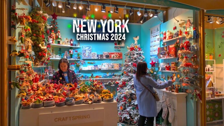 NYC Christmas Walk 2024 ✨ 4K NYC Christmas Market Grand Central Terminal Holiday Train Show